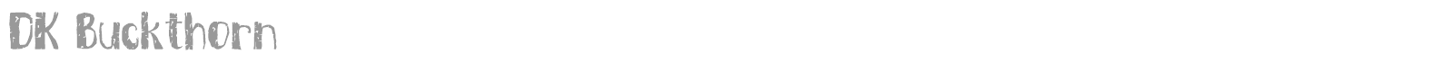 DK Buckthorn font preview